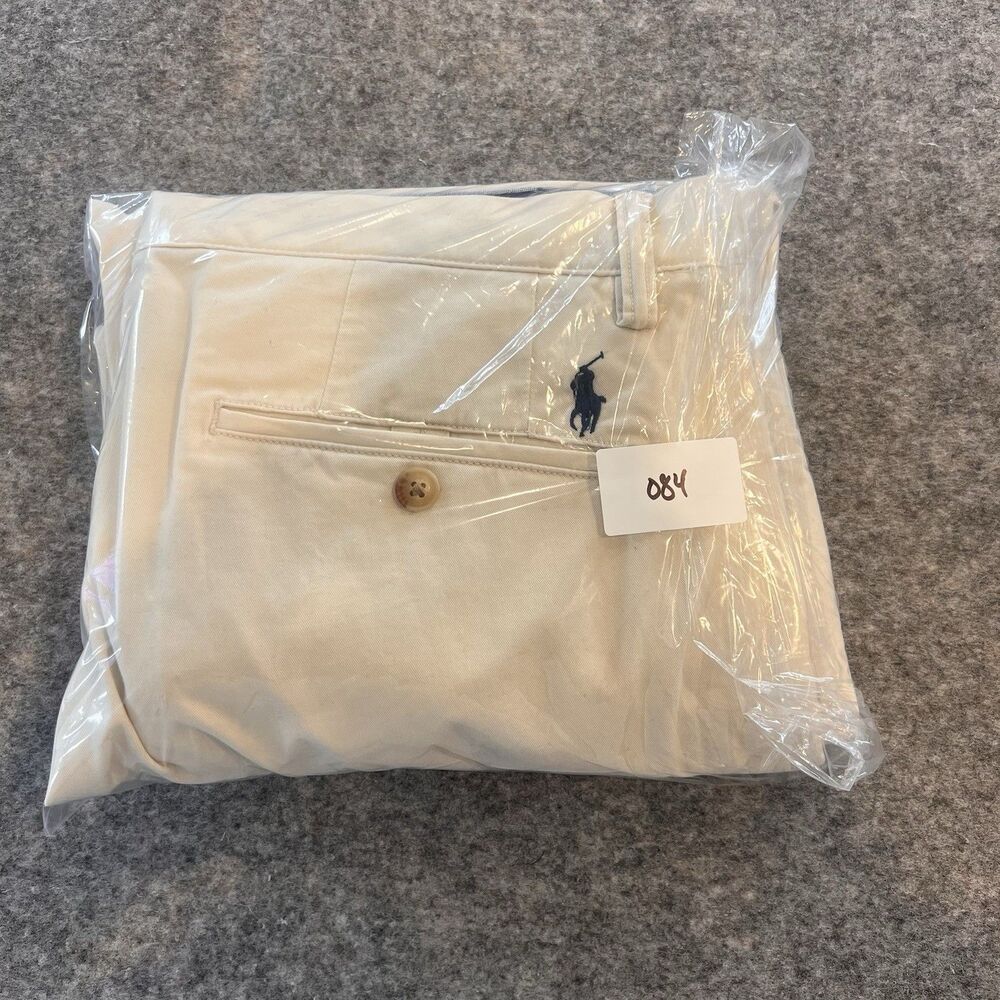 Polo Ralph Lauren Men’s Stretch Cotton Twill Chino Pant Cream Color Size 33/30 - Picture 12 of 12